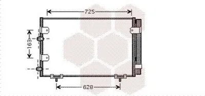 Produktbild von VAN WEZEL 53005288 Kondensator Klimaanlage Klimakondensator für TOYOTA PREVIA (MCR3, ACR3, CLR3) +Trockner