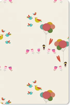 Produktbild von MuchoWow® Mauspad Mousepad Mädchen - Luftballons - Blumen - Muster - Mädchen - Kinder - Kinder 18x27 cm - Mousepads - Maus Mat - Pad - Mausunterlage