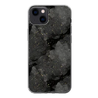 Produktbild von MuchoWow® Handyhülle Schutzhülle Hülle für iPhone 13 Marmor - Glitter - Gold - Schwarz - Muster Silikon Softcase Handy Hülle - Karteninhaber