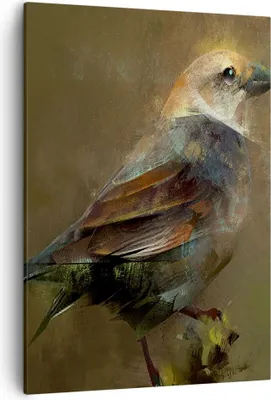 Produktbild von Bild auf Leinwand - Leinwandbild - Einteilig - Vogel Natur - 50x70cm - Wand Bild - Wanddeko - Wandbilder - Leinwanddruck - Kunstdruck - Wanddekoration - Leinwand bilder - Wandbild - PA50x70-3924