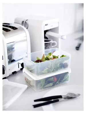 Produktbild von Luftdichte Frischhaltedose, 13 x 20 x 7 cm, 1,0 L, transparent