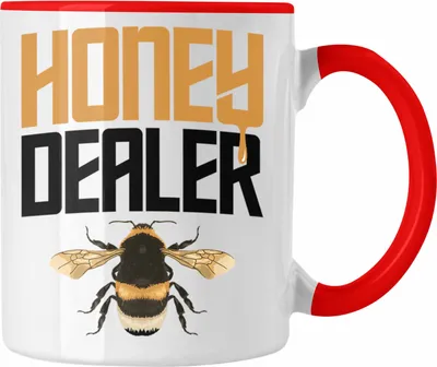 Produktbild von Trendation - Imker Geschenk Tasse Bienenzucht Kaffeetasse Geschenkideen Bienenzüchter Honig Dealer Bienen Zuebhör (Rot)