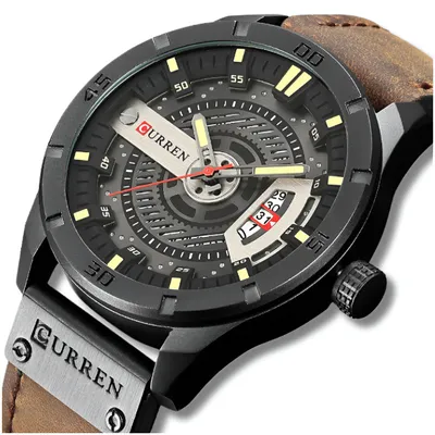 Obrázok produktu pre Pánske Hodinky Curren Classic Elegant Date Date 5 Farieb Na Remienku