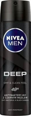 Zdjęcie produktu dla Nivea Men Deep Black Carbon Antyperspirant, 150 ml