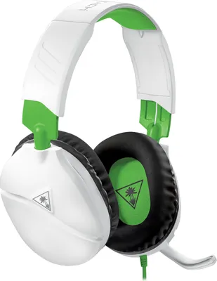 Zdjęcie produktu dla Turtle Beach Recon 70, Przewodowa, Gaming, 20 - 20000 Hz, 571,5 g, Zestaw słuchawkowy, Czarny, Zielony, Biały