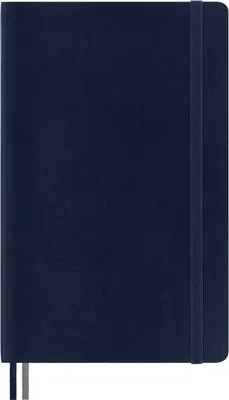 Immagine prodotto di Moleskine - Classic Notebook Expanded, Taccuino a Righe, Copertina Morbida e Chiusura ad Elastico, Formato Large 13 x 21 cm, Colore Blu Zaffiro, 400 Pagine