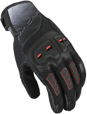 Image de Gants de moto Macna Jugo 2.0, noir/rouge, taille 3XL