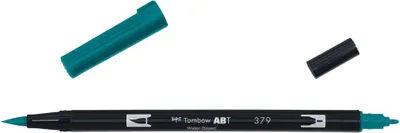 Produktbild von Tombow ABT-379, Fein, 1 Farben, Grün, Rundspitze & Bürstenspitze, 0,3 mm, 3 mm