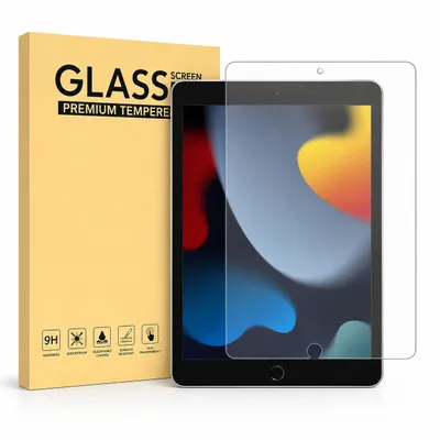 Produktbild von Für iPad 7./8./9. Generation Apple iPad 10.2" (2019/2020/2021) Displayschutz 9H Glas Echtglas Anti-Bruch Anti-Kratz Schutzfolie - 1 Stück, KI-generiertes Bild