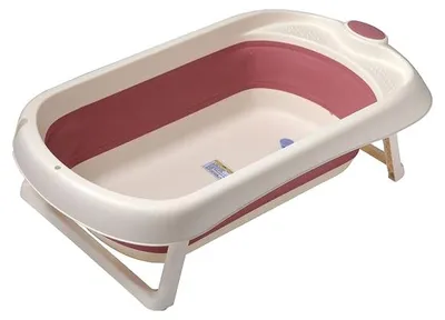 Produktbild von Eco Toys rosa faltbare Babybadewanne