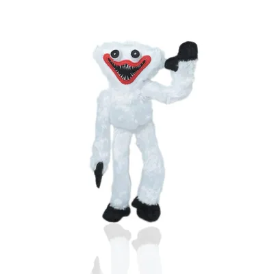 Produktbild von Wiztex Huggy Wuggy Weiß Kuscheltier 40 cm Hacki Backi Stofftier Monster-Plüschtier Kinder Spielzeug