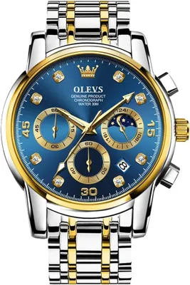 Produktbild von Herrenuhren, Quarz Armbanduhr Herren, Diamant Datum Wasserdicht Leuchtende Uhren Herren, Klassische Elegantes
