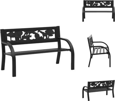 Produktbild von vidaXL Kinder-Gartenbank 86 cm Stahl -  Gartenbänke