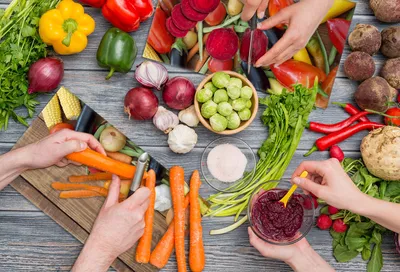 Imagen del producto de Plato de vidrio protector para cocina, 2 unidades, 30x52 cm. Verduras