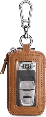 Produktbild von INF Echtes Leder Schlüsseletui, RFID-Blockierung Autoschlüsselhalter mit multifunktionalem Schlüsselanhänger Kaffee