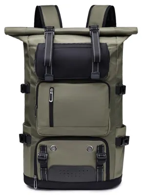 Produktbild von Omgoods – Großer, wasserdichter Rucksack mit Rollverschluss, ideal für Reisen und Fahrradfahren
