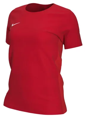 Image de Maillot de sport/d'entraînement Nike Dri-Fit Park Vii pour femme, rouge et blanc, taille M