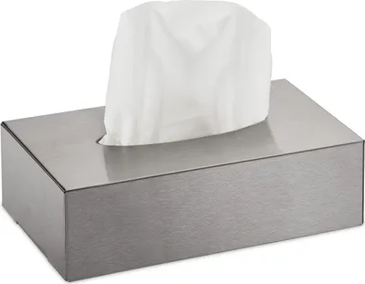 Produktbild von relaxdays Kosmetiktücher Box Edelstahl silber