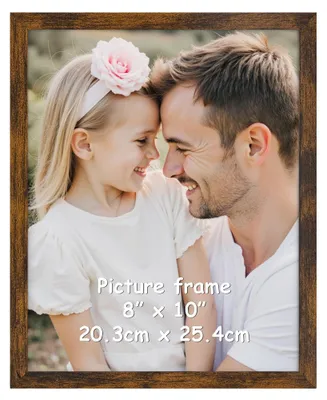 Produktbild von Ditwis Bilderrahmen 20x25 Braun, Fotorahmen für 25x20 cm Fotos und Bilder, Wand-