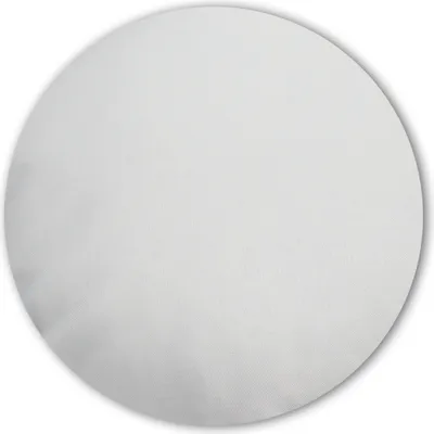 Produktbild von Kissenbezug rund 80 cm weiß Leinenoptik Kissenhülle Struktur Deko Kissen