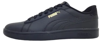 Image de Puma Smash : chaussures de sport pour hommes, baskets basses, couleur noire, style décontracté