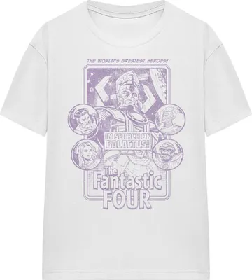 Immagine prodotto di Fantastic Four - Maglietta da donna TV25127 (XL) (Bianco)
