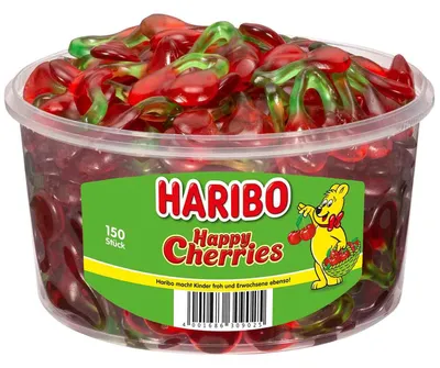 Produktbild von Haribo Happy Cherries Dose mit 150 Stück