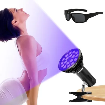 Produktbild von Gesichtsbräuner Solarium Für Zuhause Bräunungslampe, 54W Sonnenlampe Bräunungslampe für Gesicht und Körper, Einschließlich Schutzbrille, für zu Hause