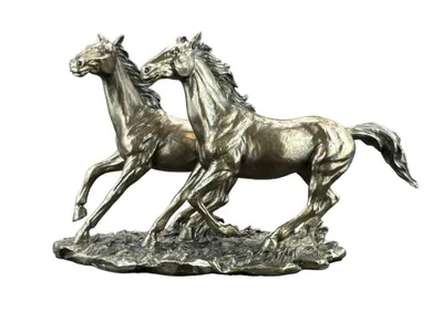 Immagine prodotto di Cavalli al galoppo, figura di Veronese WU76436A4, scultura di cavalli, equitazione, decorazione, regalo, 26 cm