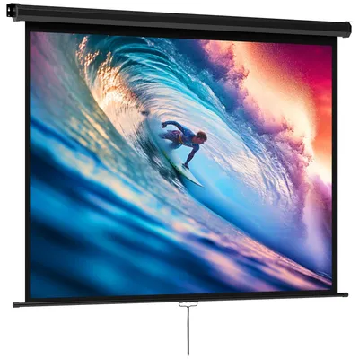 Produktbild von BeamerLeinwand171x128cm84Zoll4:3HD4KProjektionsleinwandKunststoff,MetallHeimkino