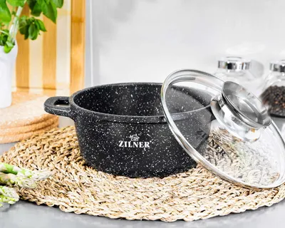 Produktbild von Topfset mit Marmorbeschichtung, 12-teilig, ZILNER ZL-8528