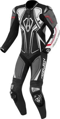 Obrázek produktu pro Arlen Ness Conquest 1-dílná kožená kombinéza na motorku, černá/šedá/bílá, 52 let
