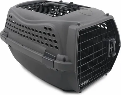 Immagine prodotto di Trasportino MPETS ECO GIRO S Grigio Grigio Scuro in plastica per gatti