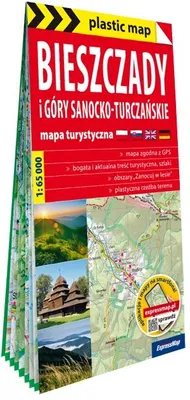 Zdjęcie produktu dla Bieszczady i Góry Sanocko-Turczańskie mapa turystyczna 1: 65 000 foliowana 2026