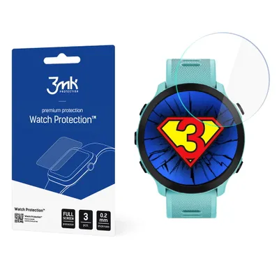 Produktbild von 3mk Display Hybridglas Watch Protection für Garmin Forerunner 55 0,2mm (3 Stück)