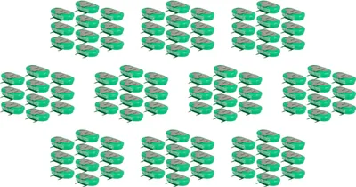 Produktbild von vhbw 100x NiMH Ersatz Knopfzellen-Akku (150 mAh, 1,2 V, NiMH)