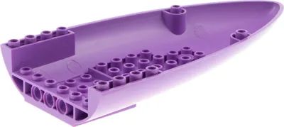Produktbild von 1x Lego Flugzeug Rumpf Front 8x16 medium lavendel lila Cockpit Unterseite 54090