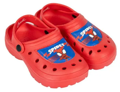 Produktbild von Marvel Spiderman Jungen Clogs Kinder Sandalen Badeschuhe Latschen Gr. 22-23 - 22/23, Rot