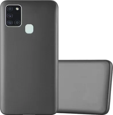 Immagine prodotto di Cadorabo Custodia protettiva per Samsung Galaxy A21s in grigio Custodia per cellulare Custodia in silicone TPU Cover Case