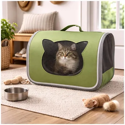 Produktbild von Katzentransporttasche mit Sichtfenster Transporttasche Katze