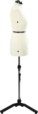 Produktbild von Eleganter Möbel Verstellbare Kleiderform für Damen Creme M Samt - CJG612869 - Schneiderpuppen