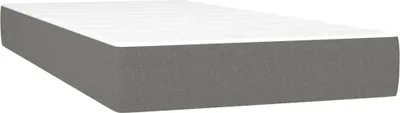 Produktbild von vidaXL Taschenfederkernmatratze Mittel Dunkelgrau 100x200x20 cm Stoff