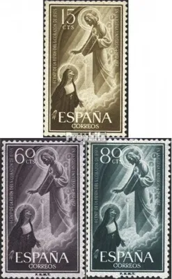 Produktbild von Briefmarken Spanien 1957 Mi 1103-1105 (kompl.Ausg.) Jahrgang 1957 komplett postfrisch Sondermarken