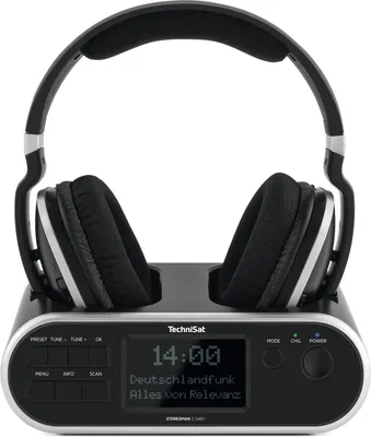Produktbild von TechniSat STEREOMAN 2 | kabelloser DAB+ Funkkopfhörer mit Dockingstation