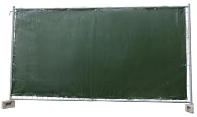 Zdjęcie produktu dla 10 Stück Bauzaunplane 160g/m²  grün PE 1,76m x 3,41m