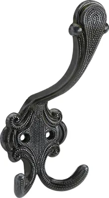 Produktbild von Hettich Hut- & Mantelhaken 14,5 x 5,8 x 7 cm  brüniert silber - 1 Stück