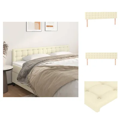 Immagine prodotto di vidaXL Testiere 2 pz. Crema 80x5x78/88 cm in Pelle finta - Testate e piedi
