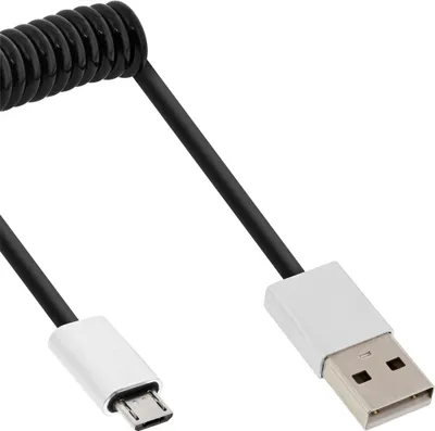 Zdjęcie produktu dla InLine 31730R, 3 m, Micro-USB B, USB A, USB 2.0, Męska/Męska, Czarny