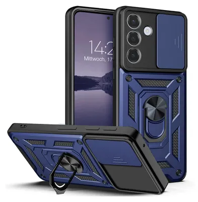 Produktbild von Armor Handyhülle für Samsung Galaxy S26 Kameraschutz Handy Panzer Case Cover Schutzhülle Outdoor Farbe: Blau