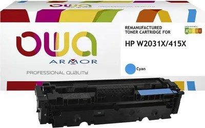 Image de OWA Armor toner pro HP Laserjet M 450, 454, 455, 470, 479; 6 000 Stran, W2031X, modrá/cyan